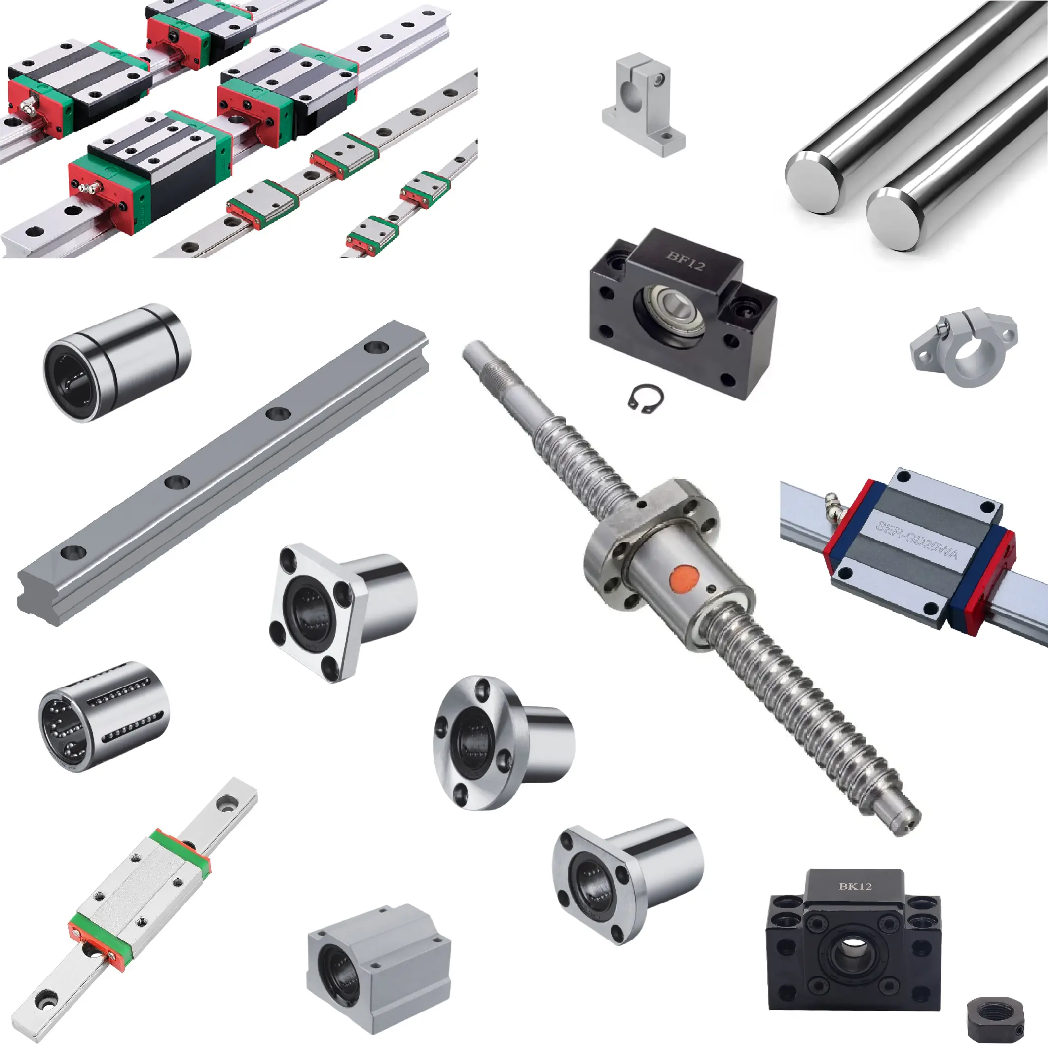 Linear Bearings & Linear guides Discover high-quality linear motion components including linear bearings, linear guides, linear guide blocks, bearing shafts, and shaft mounts. Engineered for precision and durability, ideal for CNC machines, automation, and industrial motion systems.
