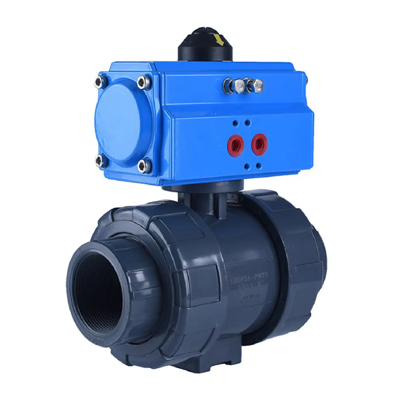 ISO5211 UPVC True Union Ball Valve with Pneumatic Actuator-01-01.webp