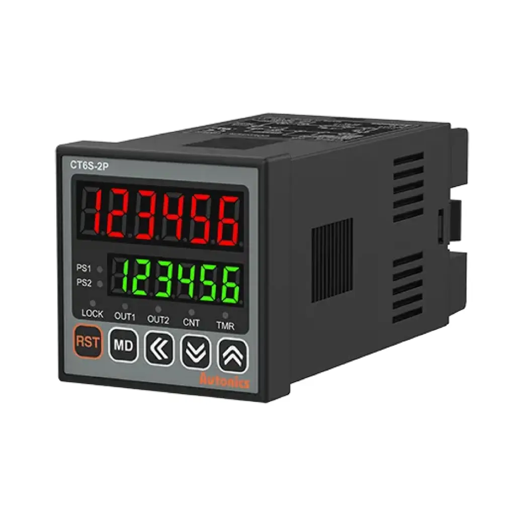 Autonics CT6S-2P4 - Programmable 6-digit Digital Counter/Timer 100-240VAC~ 50/60Hz