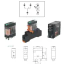 Industrial Relay 5-Pin 1Z, Coil 230VAC, Rated Load 12A 250VAC/30VDC, LED Indicator, Lockable Button