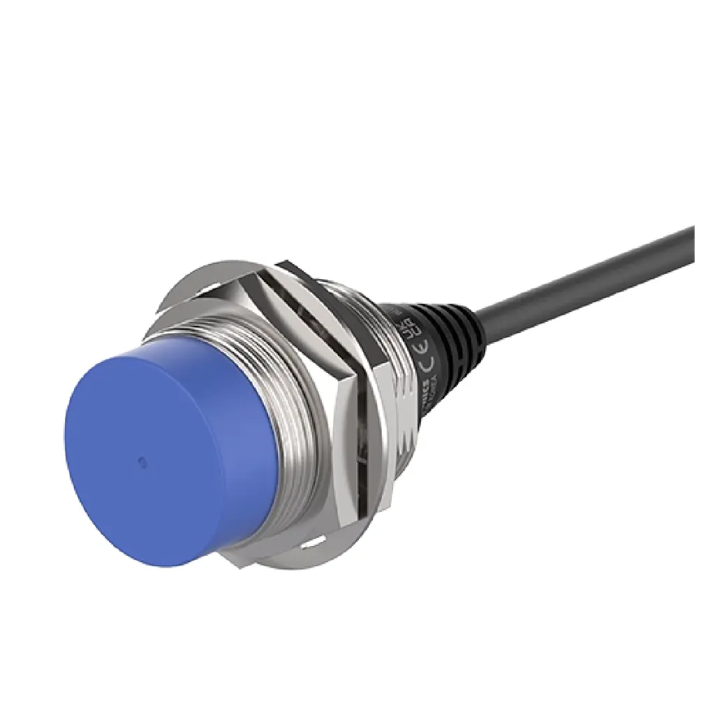 Autonics Long-Distance Inductive Proximity Sensor, distance 25mm, 12-24 VDC, PNP, M30, Non-flush