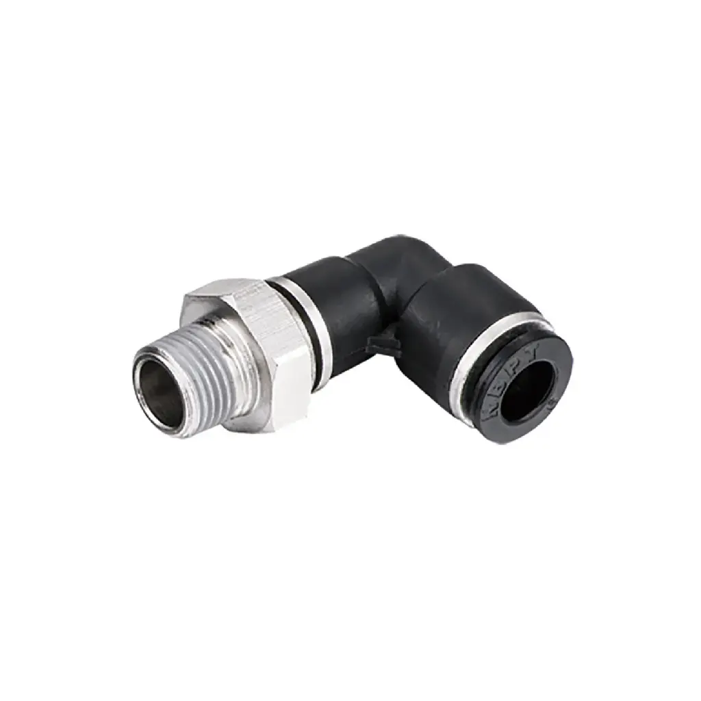 Pneumatic Rotary Elbow Connector 1/8"X6mm