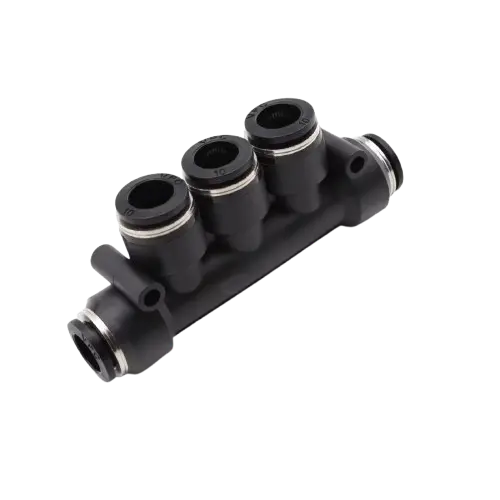 Pneumatic 5 Way Reducing Connector 06-04mm