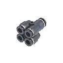 Pneumatic 5 Way Connector 04-04mm