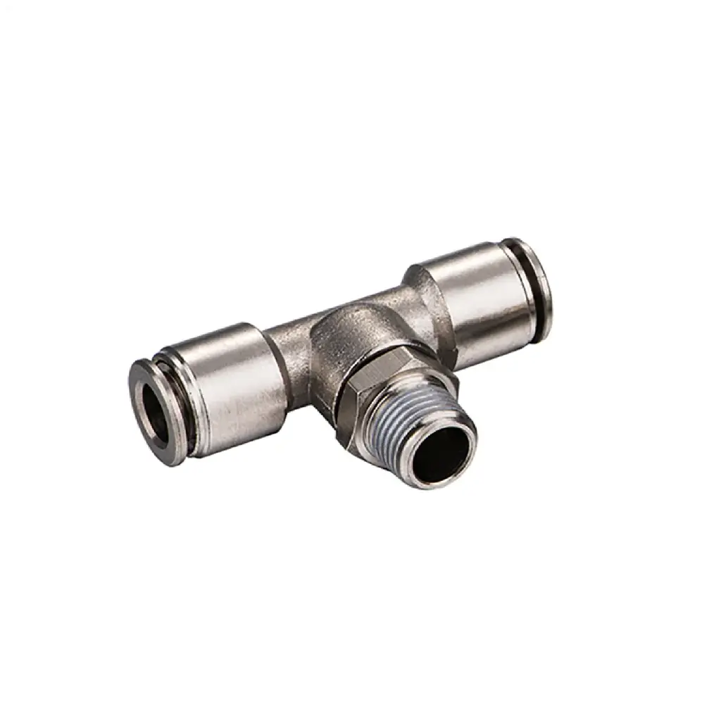 Pneumatic Metal Branch Tee Connector 1/8"X6mm