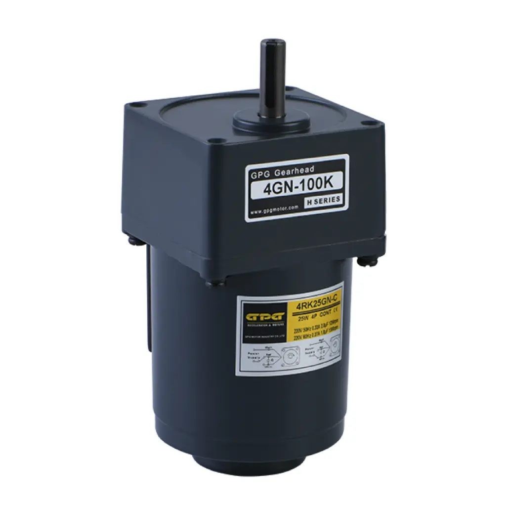 GPG Ac Gear Motor, 220VAC, 80mm, 25W, 1:15, 100rpm