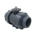 ISO5211 UPVC True Union Ball Valve DN25, 1"