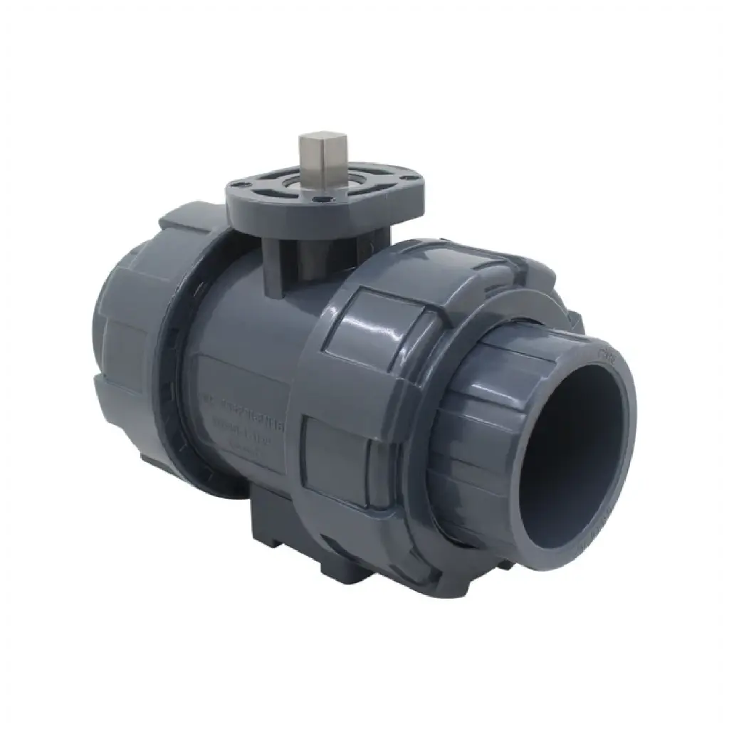 ISO5211 UPVC True Union Ball Valve DN65, 2 1/2"