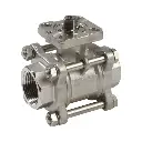 ISO5211 SS 304 3Pcs Ball Valve DN15, 1/2"