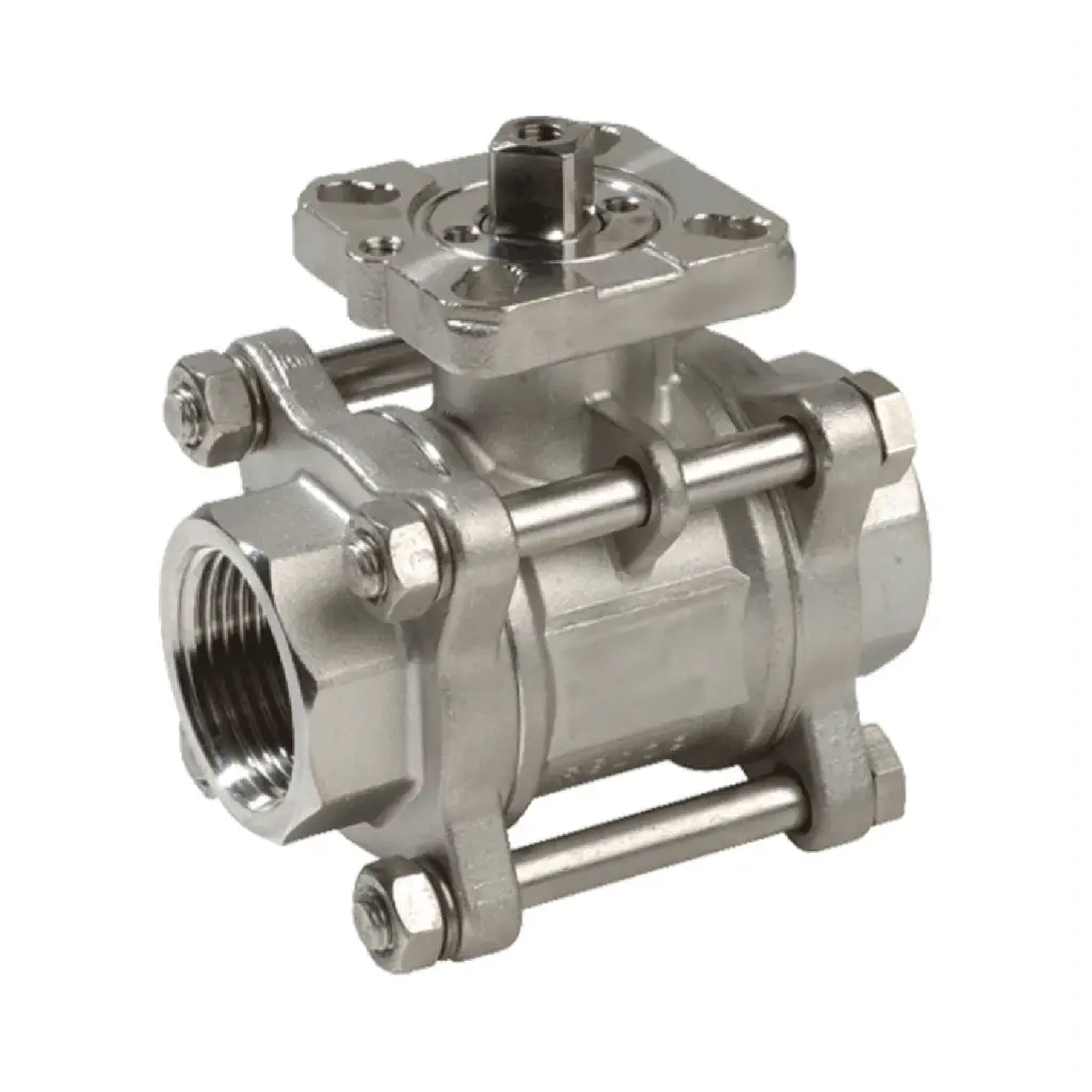 ISO5211 SS 304 3Pcs Ball Valve DN50, 2"