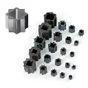 Star/Double Squre Adapter, Valve Accessories 11x9mm
