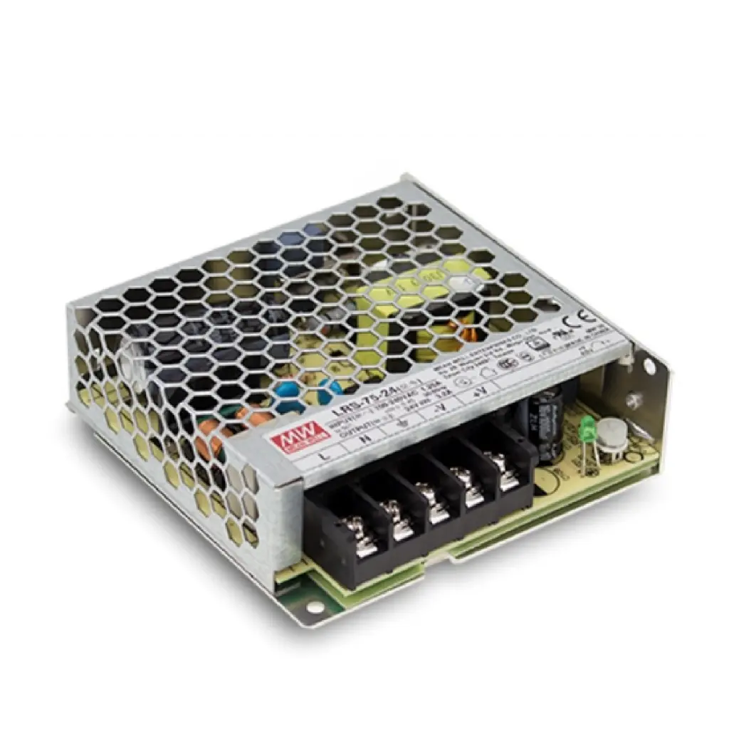 MEANWELL 75W Switching Power Supply,3.2A, 24VDC