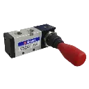 SHAKO 5/2 Way Hand Control Halve 1/4", Spring Return