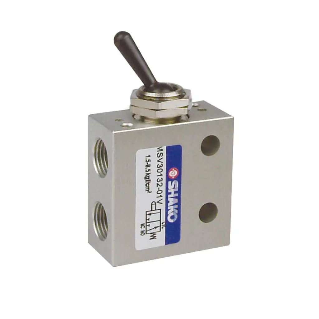 SHAKO 3/2 Way Mechanical valve, 1/8", Toggle Lever