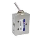 SHAKO 5/2 Way Mechanical valve, 1/8", Toggle Lever