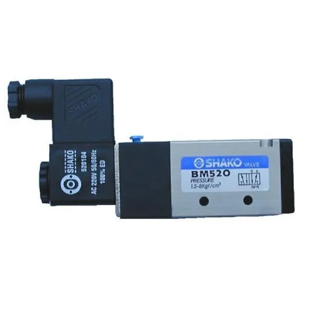 SHAKO 5/2 Way Single Solenoid Valve 1/4"