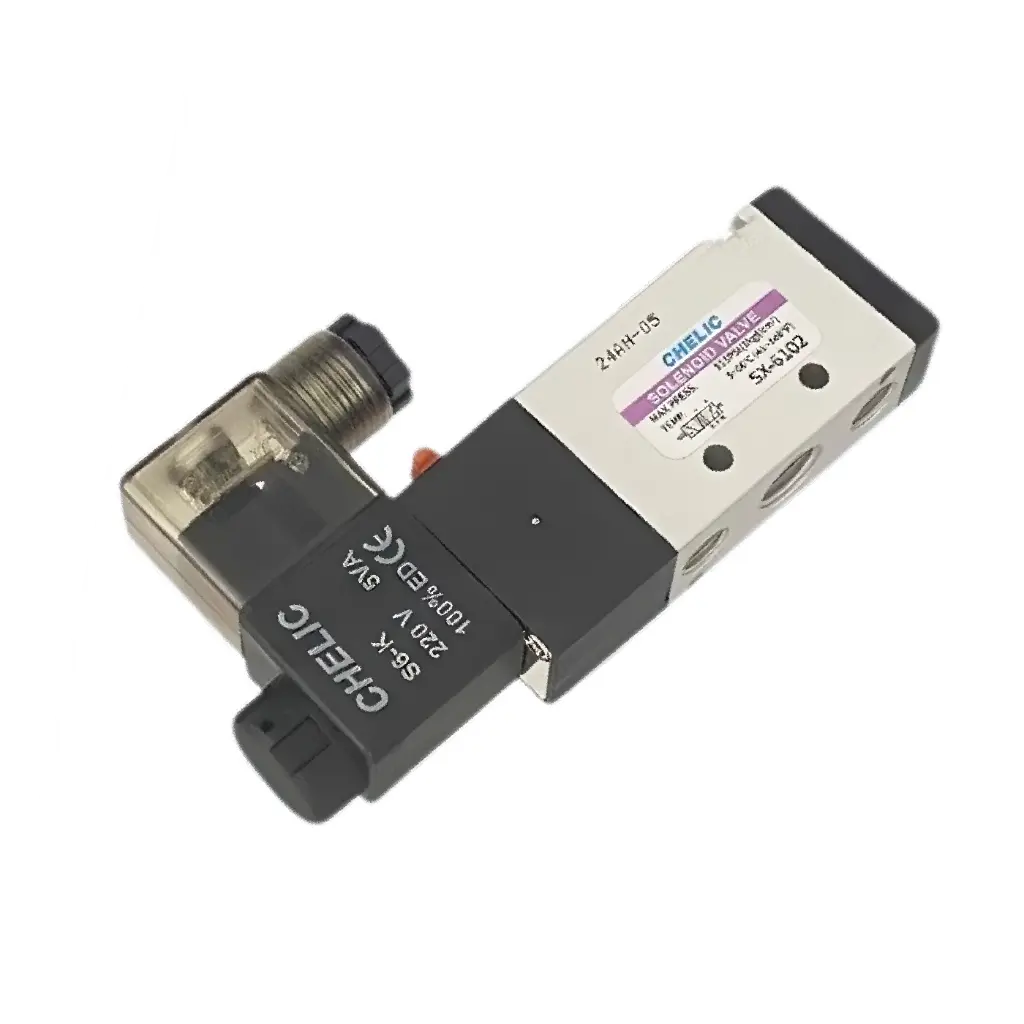 CHELIC 5/2 Way Single Solenoid Valve 1/4"