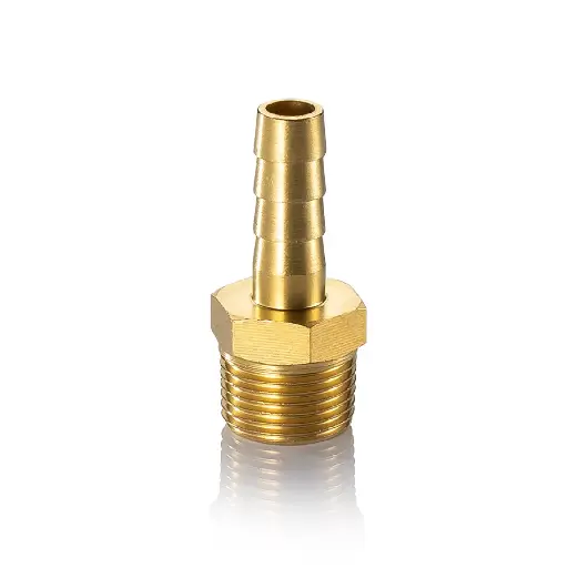 [JB-08-02] Brass Male Connector 1/4"X8mm