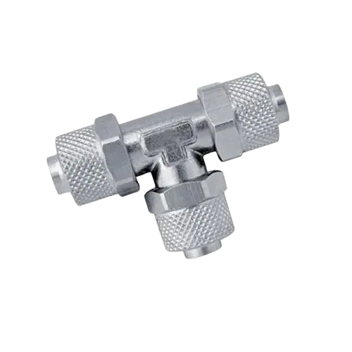 [RPUT-08] Compression Pneumatic Tee Connector 08mm