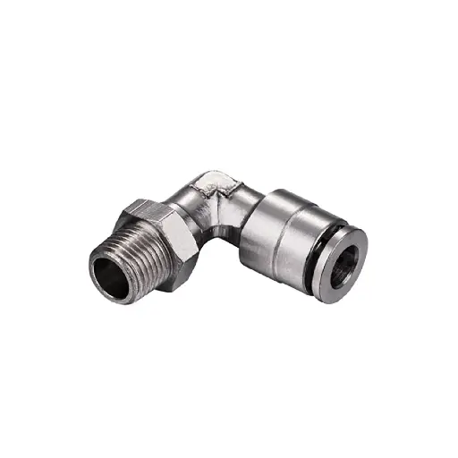 [NPLT-04-02] Pneumatic Metal Elbow Connector 1/4"X4mm
