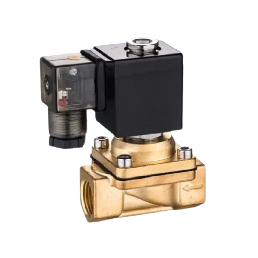 [PU220-04A-NO-SLGPC] 2/2 Way Brass  Solenoid Valve N/O, 1/2"