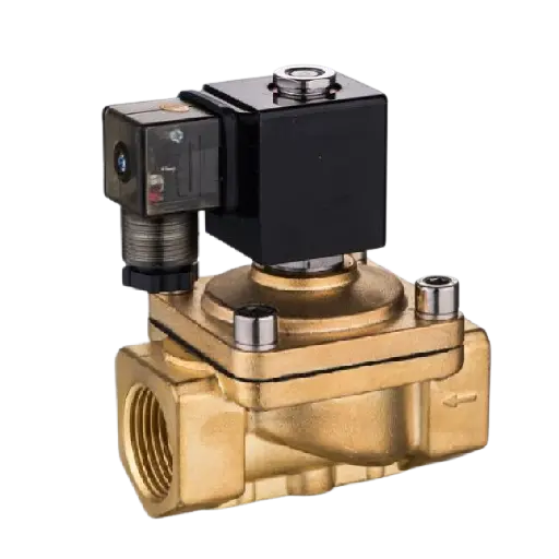 [PU220-08A-SLGPC] 2/2 Way Brass  Solenoid Valve 1"