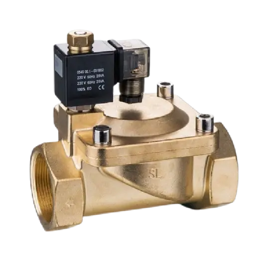 [PU225-20A-SLGPC] 2/2 Way Brass  Solenoid Valve 2"