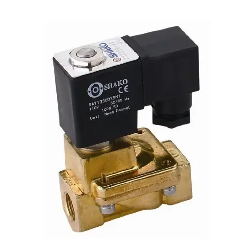[PU225A-03-SHAKO] SHAKO 2/2 Way Brass Solenoid Valve Pilot Acting 3/8"