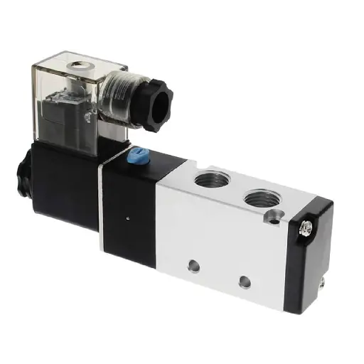 [4V210-08] 5/2 Way Single Solenoid Valve, 1/4"