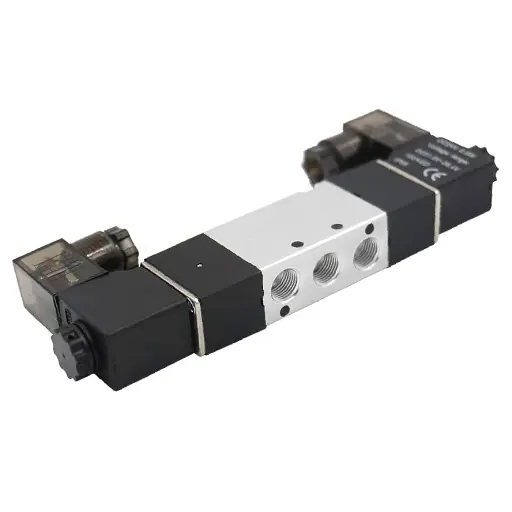 [4V120-06] 5/2 Way Double Solenoid Valve, 1/8"