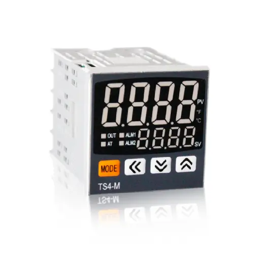 [TS4M-24R] Temperature Controller 48X48mm, 220VAC, Relay/SSR, 2- Alrm Out