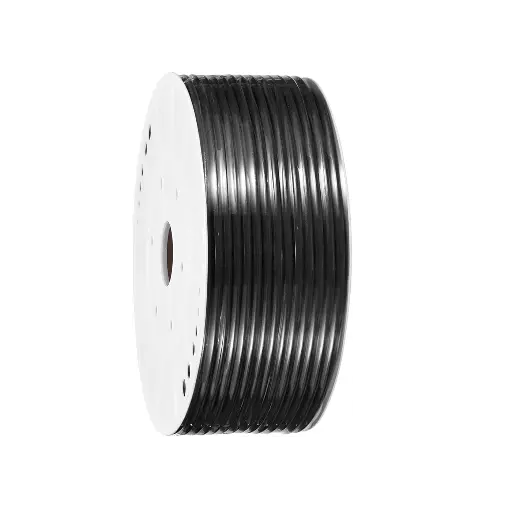 [PU6040-200-BLACK] Pneumatic PU Tubing 6X4mm, Black Color