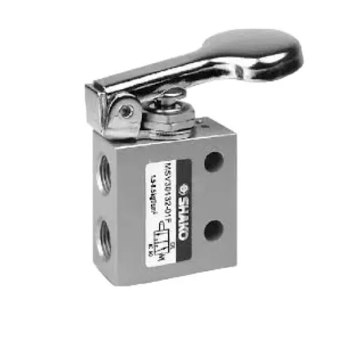 [MSV30132-1F] SHAKO 3/2 Way Mechanical valve, 1/8", Finger Button