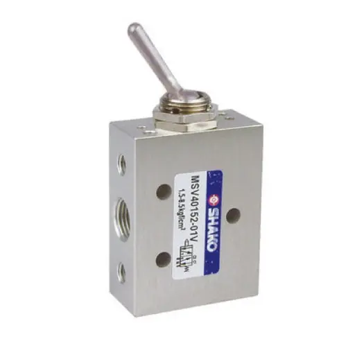 [MSV40152-01V] SHAKO 5/2 Way Mechanical valve, 1/8", Toggle Lever