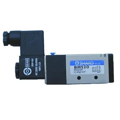 [BM520-02S] SHAKO 5/2 Way Single Solenoid Valve 1/4"