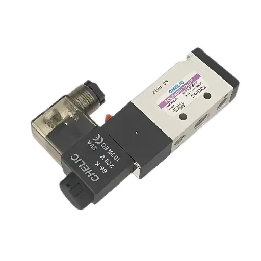[SX6102] CHELIC 5/2 Way Single Solenoid Valve 1/4"