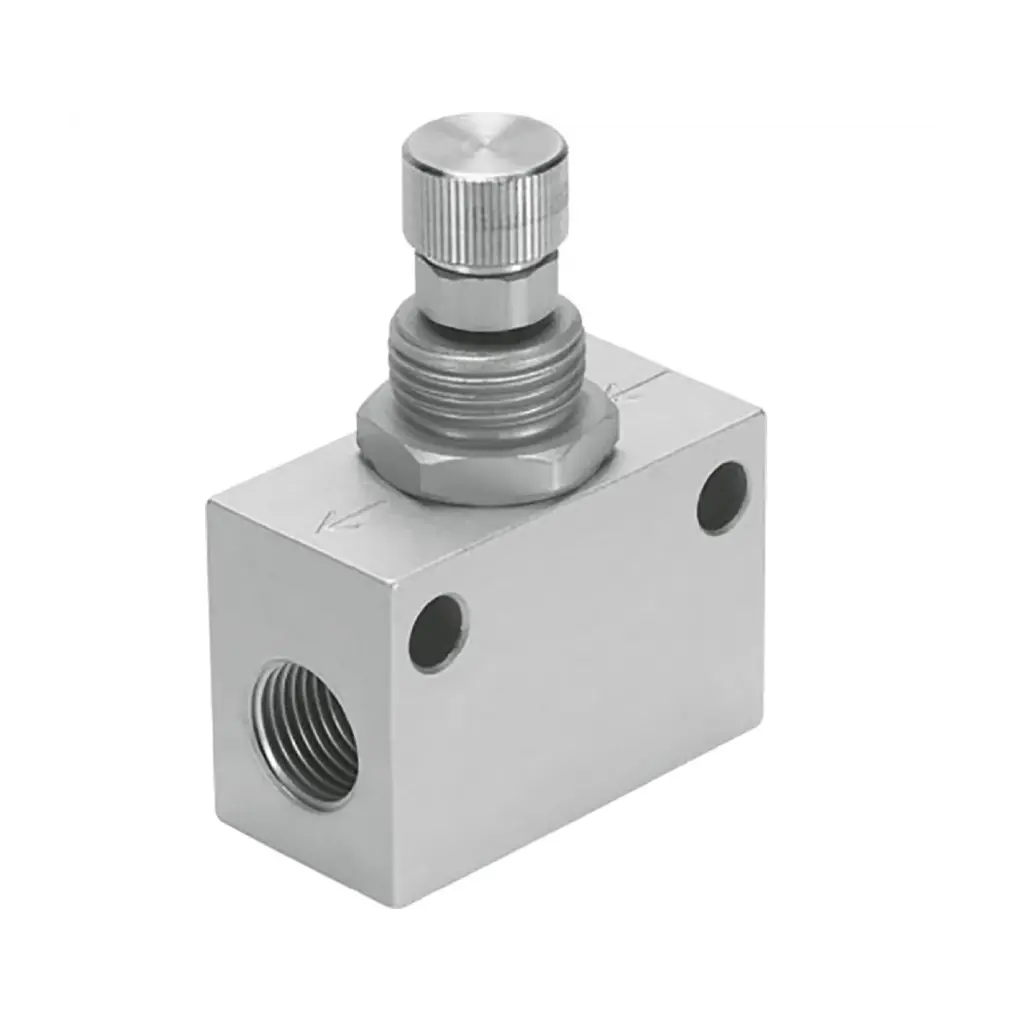Inline Flow Control Valve 1/4" – Precision Pneumatic Flow Regulator