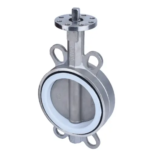 [SS316BU-DN150] ISO5211 Stainless Steel Butterfly Valve PN16, DN150, 6"