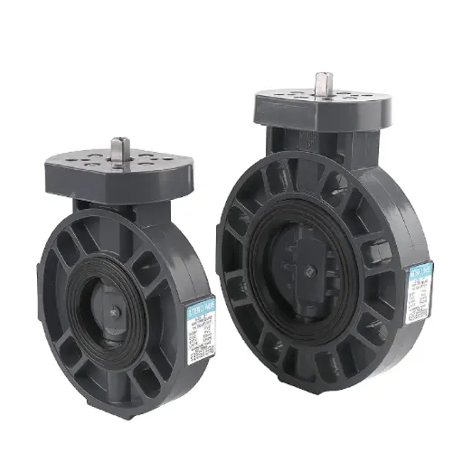 [UPVCBU-DN125] ISO5211 UPVC Butterfly Valve DN125, 5"